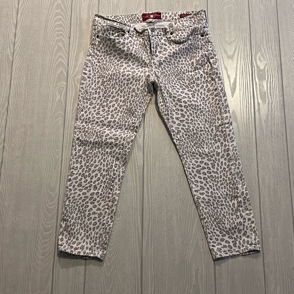 Lucky Brand Charlie Cheetah Print Capri